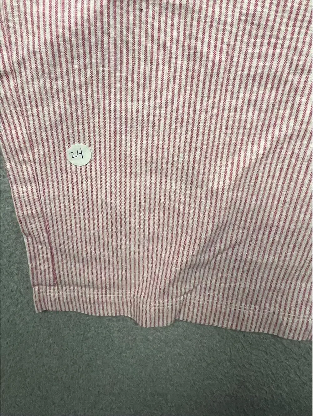 JCrew Women's Pink White Seersucker Wide Leg Pants Preppy Coastal Boho M/8